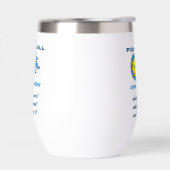 GRAPPIGE Pickleball verbetert geheugen waterfles (Links)