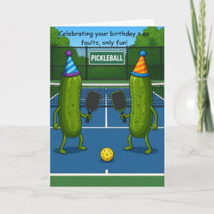 Grappige Pickleball Verjaardagsgroet Kaart