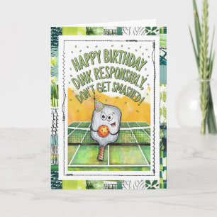 Grappige Pickleball Verjaardagskaart  Kaart