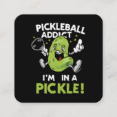Grappige-Pickleball Vierkante Visitekaartje (Voorkant)
