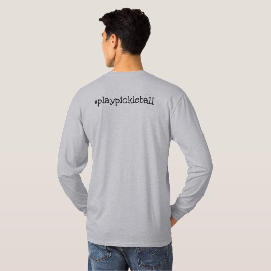 Grappige Pickleball vragen T-shirt (Achterkant volledig)