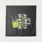 Grappige Pickleball Wandkleed (Voorkant (horizontaal))