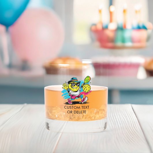 grappige pickleball whisky glas (Insitu (Baby Shower))