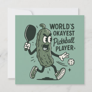 Grappige Pickleball World's Okayest Pickleball Spe Kaart