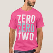 Grappige Pickleball Zero Zero Two drinken T-shirt (Voorkant)