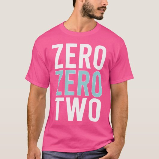 Grappige Pickleball Zero Zero Two drinken T-shirt (Voorkant)