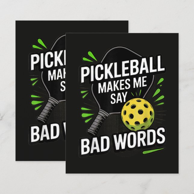 Grappige Pickleball Zorgt Ervoor Dat Ik Schandalig (Voorkant / Achterkant)