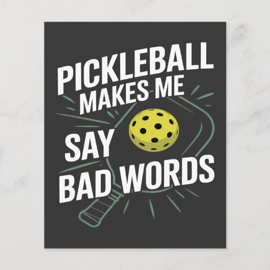 grappige pickleball zorgt ervoor dat ik slechte wo flyer (Voorkant)