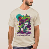 Grappige Pickleballasaurus Rex T-shirt (Voorkant)