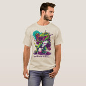 Grappige Pickleballasaurus Rex T-shirt (Voorkant volledig)