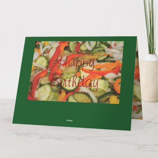 Grappige Pickled Birthday Kaart (Achterkant)
