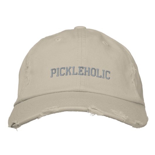Grappige Pickleholic Pickle Geborduurde Honkbalpet Pet (Voorkant)