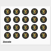 Grappige Picklell Dinko De Mayo Cinco De Mayo Pick Ronde Sticker (Vel)