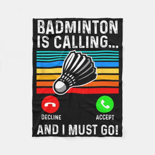 Grappige Picklell Dminton Shuttle Fleece Deken (Voorkant)