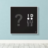 Grappige PID-controlekunst op canvas Afdruk (Insitu (Houten vloer))