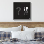 Grappige PID-controlekunst op canvas Afdruk (Insitu (Slaapkamer))