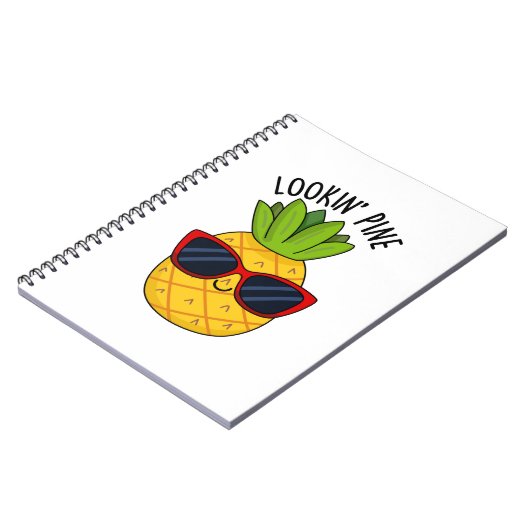 Grappige Pijnboom Ananas Grappenmakerij  Notitieboek (Linkerzijde)
