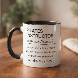 Grappige Pilates-instructeur-definitie Mok