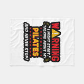 Grappige Pilates Joke Instructor Graphic Fleece Deken (Voorkant (Horizontaal))