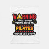 Grappige Pilates Joke Instructor Graphic Fleece Deken (Voorkant)