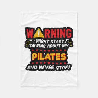 Grappige Pilates Joke Instructor Graphic Fleece Deken