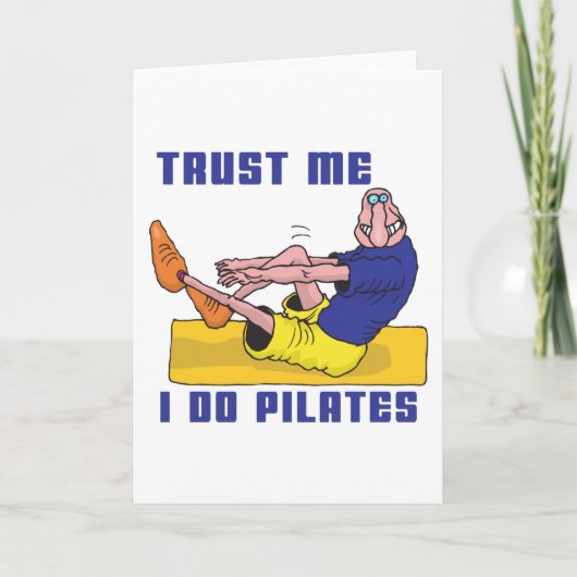Grappige Pilates Kaart (Voorkant)