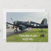 Grappige Piloot Verjaardag Vliegtuigfoto Kaart (Voorkant)