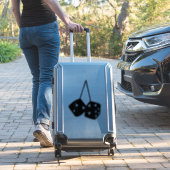 Grappige piloot vliegtuigen pluizige fuzzy dobbels sticker (Koffer Insitu)