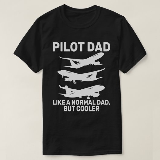 Grappige Pilot Art voor papa Pilot Luchtvaart Vlie T-shirt (Design voorkant)