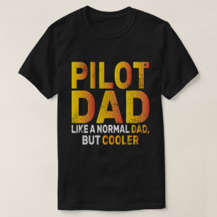 Grappige Pilot Art voor papa Pilot Luchtvaart Vlie T-shirt
