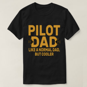 Grappige Pilot Art voor papa Pilot Luchtvaart Vlie T-shirt