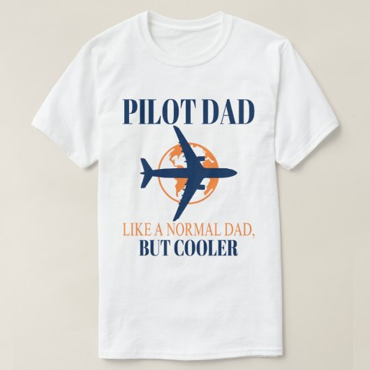 Grappige Pilot Art voor papa Pilot Luchtvaart Vlie T-shirt (Design voorkant)