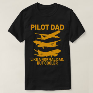 Grappige Pilot Art voor papa Pilot Luchtvaart Vlie T-shirt