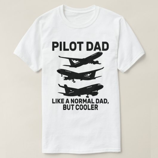 Grappige Pilot Art voor papa Pilot Luchtvaart Vlie T-shirt (Design voorkant)