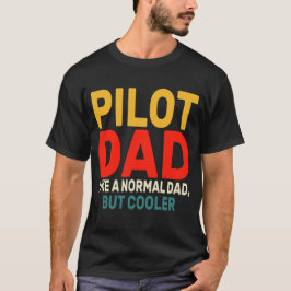 Grappige Pilot Art voor papa Pilot Luchtvaart Vlie T-shirt