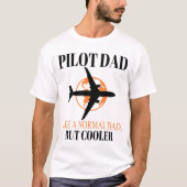 Grappige Pilot Art voor papa Pilot Luchtvaart Vlie T-shirt (Voorkant)