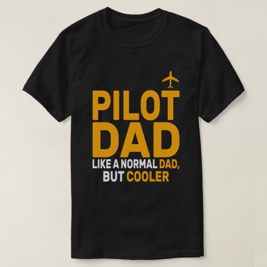 Grappige Pilot Art voor papa Pilot Luchtvaart Vlie T-shirt (Design voorkant)