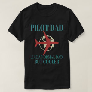 Grappige Pilot Art voor papa Pilot Luchtvaart Vlie T-shirt