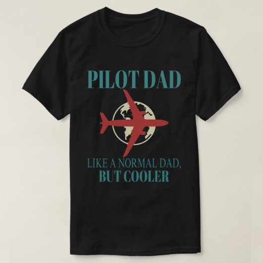 Grappige Pilot Art voor papa Pilot Luchtvaart Vlie T-shirt (Design voorkant)