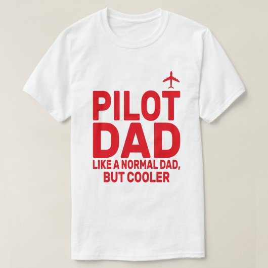 Grappige Pilot Art voor papa Pilot Luchtvaart Vlie T-shirt (Design voorkant)