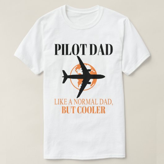 Grappige Pilot Art voor papa Pilot Luchtvaart Vlie T-shirt (Design voorkant)