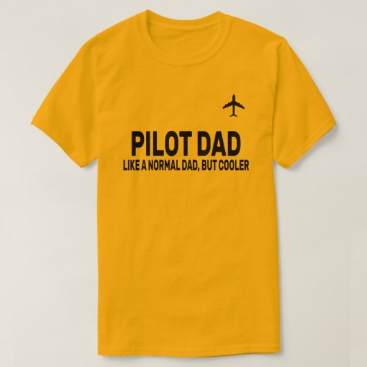 Grappige Pilot Art voor papa Pilot Luchtvaart Vlie T-shirt (Design voorkant)