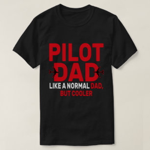 Grappige Pilot Art voor papa Pilot Luchtvaart Vlie T-shirt
