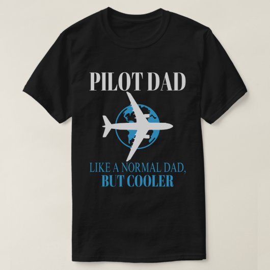 Grappige Pilot Art voor papa Pilot Luchtvaart Vlie T-shirt (Design voorkant)