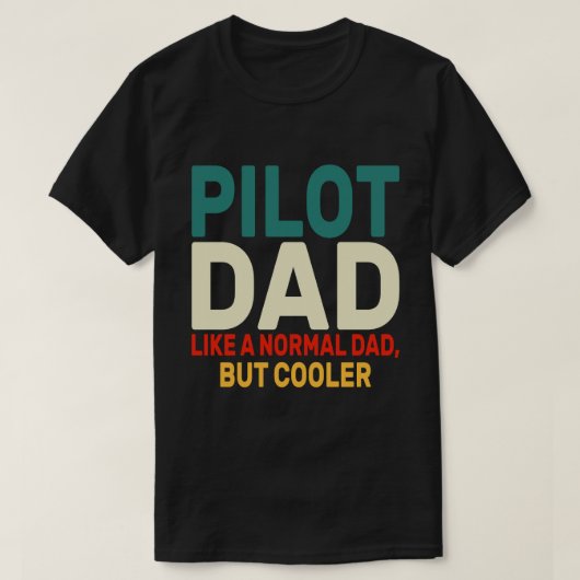 Grappige Pilot Art voor papa Pilot Luchtvaart Vlie T-shirt (Design voorkant)