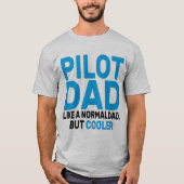 Grappige Pilot Art voor papa Pilot Luchtvaart Vlie T-shirt (Voorkant)