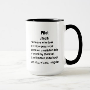 Grappige Pilot Definition geschenken voor mannen e Mok