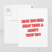 Grappige Pilot Pick-Up Line Briefkaart (Voorkant / Achterkant)