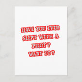 Grappige Pilot Pick-Up Line Briefkaart (Voorkant)