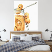 Grappige Pindakaas Canvas Afdruk (Insitu (Slaapkamer))